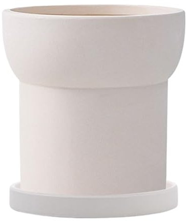Générique Flowers Ceramic Pots, Glazed Plant Containers with Drainage Holes, 5.51x5.51 inches, Houseplant Pot for Cactus Aloe Orchid Bonsai Monstera, Indoor Tabletop Or Floor Home Garden