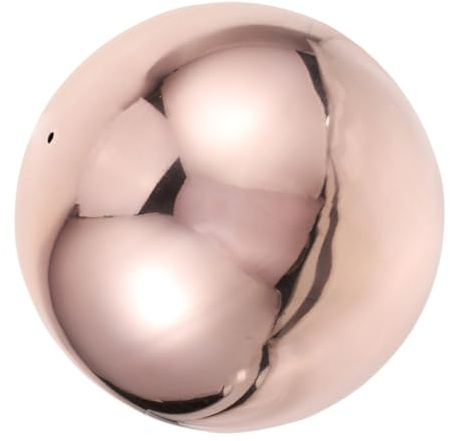 GALPADA Boule Décorative Acier Inoxydable Finition Miroir Rose Doré Creuse Réfléchissante pour Jardin Extérieur Accessoire et Durable pour Décoration et Photographie