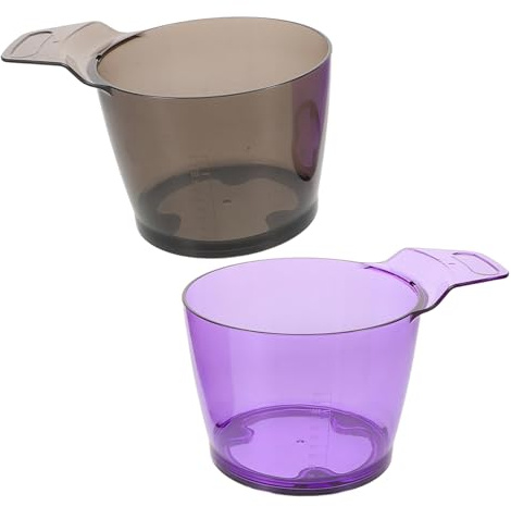 FONDOTIN 2piezas Cuenco Para Tinte Cabello De Plástico Cuencos Para Tintes Teñir Aplicar Tratamientos Con Aceite Herramientas Para Peluquería Para Salón De