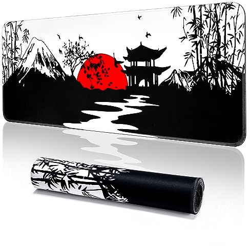 EFISH Gaming Mouse Pad 800x300mm Large Gaming Mouse Mat with Stitched Edges,XL Mouse Pad with Non-Slip Base,Extended Large Size Mouse Pads,Keyboard Pad with Water Resist Surface,Office/Gaming.Y1