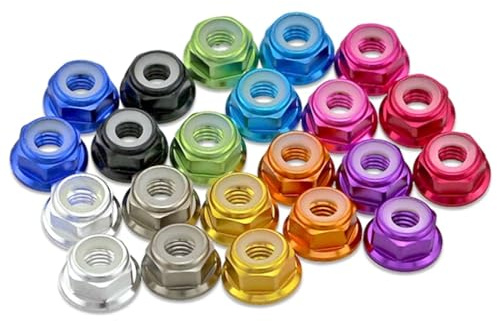 Sicherungsmuttern, M2 M3 M4 M5 M6 Farbige Nylon-Einsatzmutter, selbstsichernde Mutter, Nylon-Nietmutter, 5 Stück(Wine red,M2)
