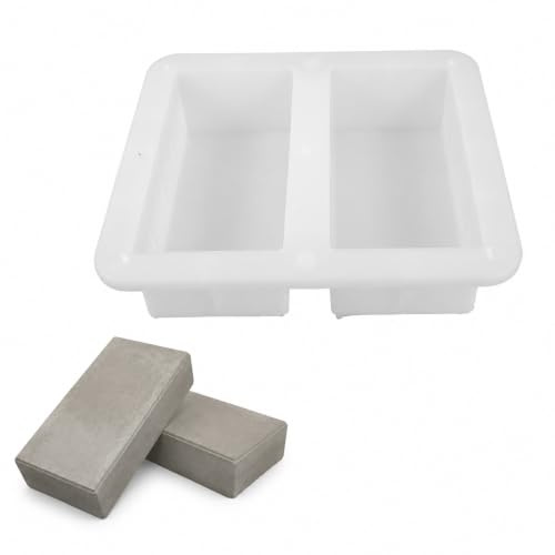 Supvox Stampo rettangolare olandese per mattoni: 20 x 10 x 6,2 cm, stampo in plastica per mattoni in cemento per esterni, giardino, pavimentazione, pietra, balcone, cemento, stampi decorativi