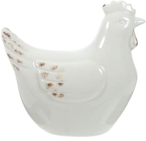 Supvox Keramik-Henne-Dekor Henne Figur Aus Keramik Home Moderne Dekoration Für Regal Wohnzimmer Büro Garten Und Hochzeit 16.00 X 15.00 X 7.50 cm 1 Stück