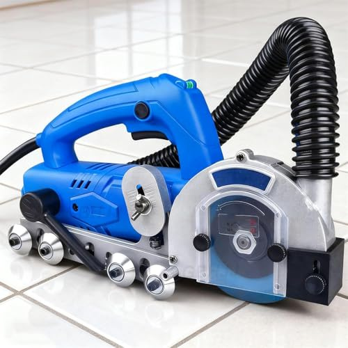 Máquina profesional para quitar lechada de azulejos, herramienta eléctrica de eliminación de lechada de 1200 W, 9000 RPM con disco de corte de diamante para una limpieza eficiente de lechada entre