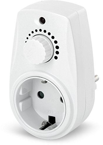 Prise intermédiaire avec variateur rotatif 230 V – pour ampoule LED halogène – à partir de 25 W max. 280 W