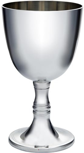 Weißwein Kelch Zinn 300 ml Hell Poliert Beenden Sowohl Innen als auch Außen mit Feature Touchmark Möglich für Gravur