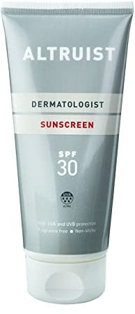 ALTRUIST. Dermatologist Sunscreen SPF 30 Superior 5-star UVA protection (PPD: 39) by Dr Andrew Birnie, suitable for sensitive skin, 200 ml (Pack of 2), Period after opening 12 months