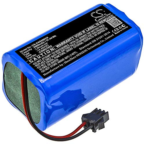 TECHTEK Batería 2600mAh Compatible con [Conga] 1090, 1090 Connected, 1099, 1790 Titanium, 1790 Ultra, Vital, 990, 990 Vital, Excellence para [Solac] AA3402, Lucid i10, para [Cecotec] Conga Conga con