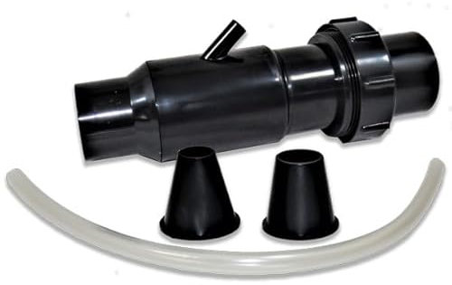 eco-filtration Aqua-Jet Demountable Coupling Venturi (Black) – Inline Pond Aerator with Easy Maintenance, Increases Oxygen Levels, Fitted with 43mm Demountable Couplings