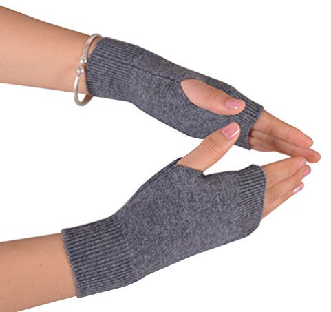 Novawo Wolle Mischung Fingerlose Handschuhe Frauen Armstulpen Handgelenkwärmer Schreib Handschuhe