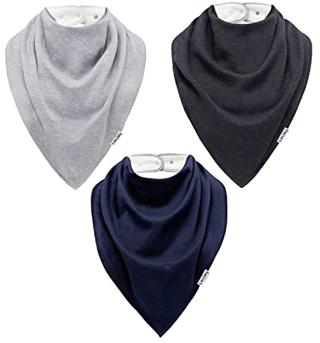 Lovjoy Extra Large Bandana Bibs for Children 4+ Years/Special Needs Bibs/Suitable for Children, Teens and Adults/Adjustable Neck Size (Set 01)