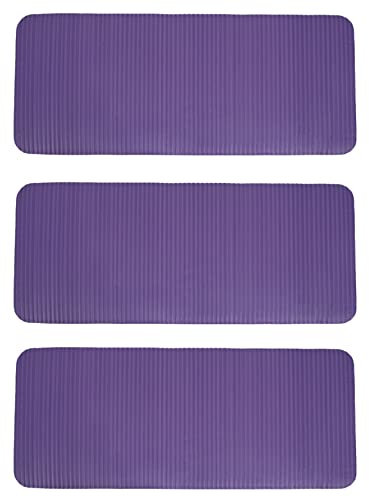 Zunedhys Lot de 3 protège-genoux de yoga de 15 mm de grande épaisseur pour exercices de fitness