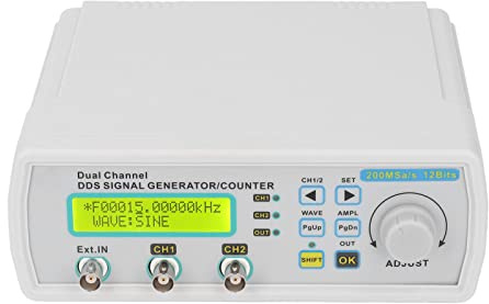 Contador de Frecuencia del Generador de Señal, DC5V DDS Contador de Frecuencia del Generador de Señal Programable de Doble Canal de Alta Precisión, Generadores de Funciones