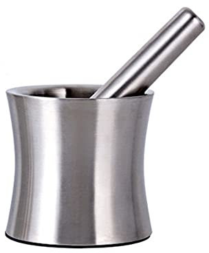 Pot à ail en acier inoxydable, plat, broyeur à ail, pierre à mortier, broyeur alimentaire auxiliaire, broyage à mortier