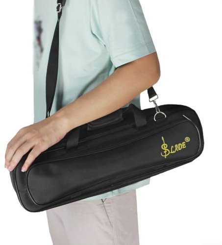 Flötenetui aus Oxford-Stoff mit verstellbarem Schultergurt, 46,5 x 13,5 x 11,5 cm