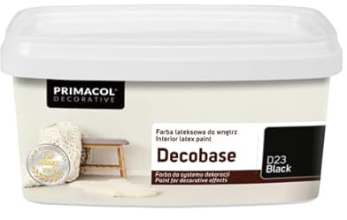 TRANS - PAL Primacol Silver Sand Decobase D23 Black Wall Paint 1L