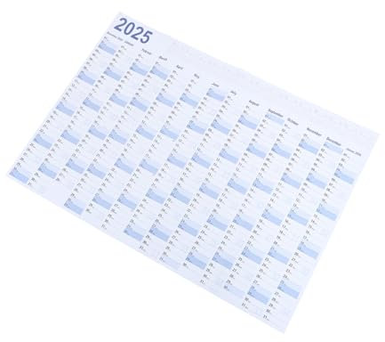 STOBOK 2025 Jahreskalender auf Englisch Wandkalender Tagebuch mit Monatsplaner Dekorativer Kalender für Zuhause