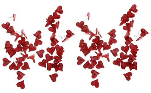 PHENOFICE 100 STK Mini-brads Brads Für Papier Papierverschlüsse Kleine Brads Mini-sammelalbum Handwerk Brads Valentinstag Brads Pastell Brads Herz Brads Mini-Herz-brads Brads Aus Papier Rot