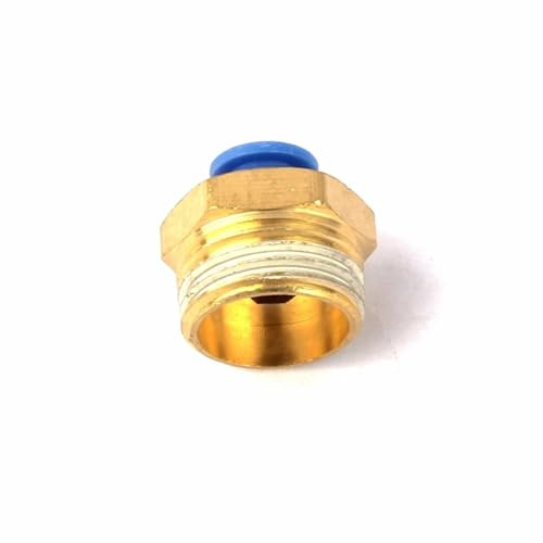2pcs 1/2 Inch to 6mm/8mm Hose Quick Connector Male Thread Brass Fitting for Mist Spray High Pressure Pneumatic Pipe Adapter(6mm)