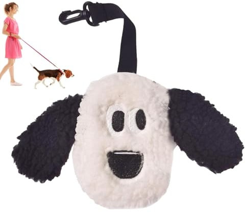 Kotbeutelhalter | Hundekotbeutelhalter mit Reißverschluss – multifunktionaler Hundekotbeutelspender, leicht, nachfüllbar, kleine Hundebeutel für mittelgroße und große Hundekotbeutel