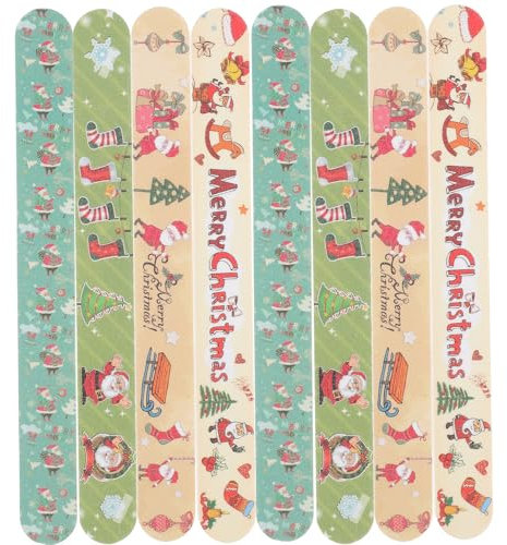 Veemoon 12 lime decorative natalizie per unghie – Lima professionale per unghie lucidante unghie lucidante unghie carta vetrata manicure pedicure strumenti fai da te per uomo e donna