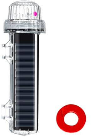 Feu de signalisation marin – Feu clignotant de sécurité solaire | Contrôle intelligent étanche | Lumière de détection clignotante pour quai et construction | Fonction marine durable | Utilisations