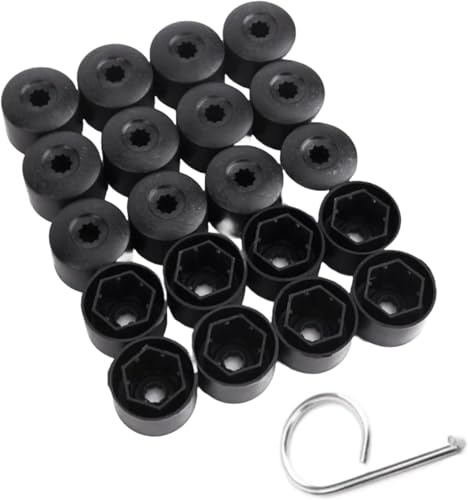 20x Radschrauben Kappen 17mm Abdeckungen Kompatibel Mit VW Golf Beetle Passat Felgenmutter Radbolzen Radmutter Abdeckkappe Reifenkopf Nabenschraube 1K0601173