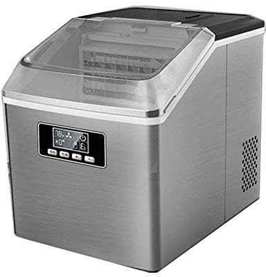 LYDBMYT Macchina per Il Ghiaccio, Macchina per Il Ghiaccio elettrica Portatile da banco, Funzionamento Silenzioso e Facile, 25 kg di Ghiaccio in 24 Ore
