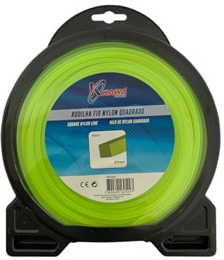 Kawapower Filo di nylon per decespugliatori rotondo 6 mm X 12 mt