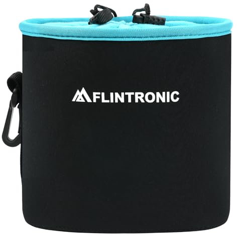 flintronic Kamerabeutel, Neopren Kamerabeutel mit Fleece-Fütterung, Objektivköcher für Objektive und Kamerazubehör (M)