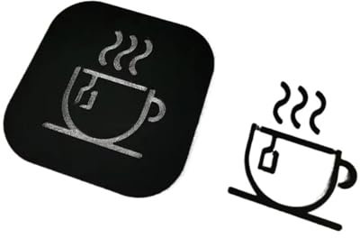 Segnali Per Toilette Cartelli for WC, Comode, Toilette alla turca, Cartelli for promemoria cavi, Targa for porta, Promemoria caldi, Targa indicatrice, Targa for porta WC del bagno(9,15cm x 15cm)