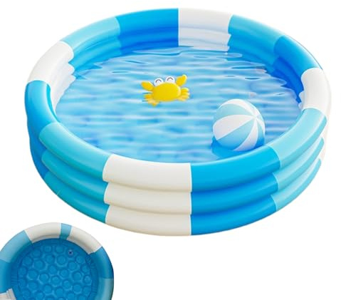 Piscina infantil - Piscina inflable al aire libre, colchón grueso, juegos acuáticos familiares | Ideal para casa, jardín, camping, piscina inflable de troncos de batalla, balsa, juego de piscina, pisc