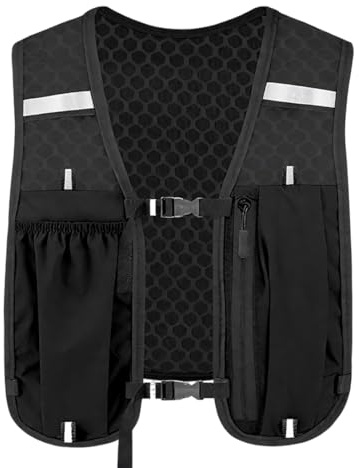GNHG Mochila de Hidratación para Bicicleta Ciclismo para Correr al Aire Libre Ciclismo Senderismo Mochila de Agua,Chaleco Deportivo Reflectante Multibolsillos