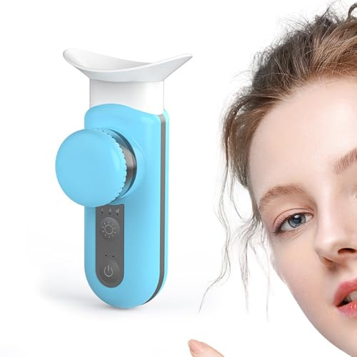 Eye Steamer Mister, Electric Eyes Drops Sprayer, Portable Moisturizer, Hot and Cold Compress Device, Dry Relief Steaming Tool for Women, Men, Home, Travel, Skincare Routine, 5.04x2.68 Inches