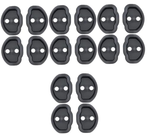 PRETYZOOM 16 pièces Protections Silicone pour Serrures de Porte de Voiture pour Model Y Couvre Verrou Antivibration et Antirouille Accessoires Auto Compatibles