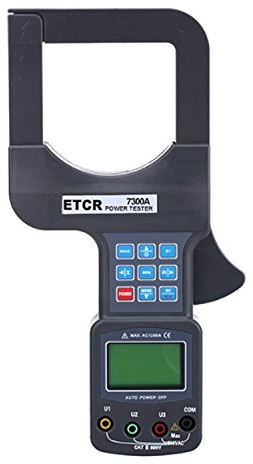 Calibre grande 0-1200KW analizador de medidor potencia digital monofásico con interfaz RS232 ETCR7300A