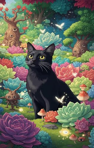 300 Piece Jigsaw Puzzles for Adults, Educational Games, Difficult, Logic Puzzles, Animals Cat Succulent Puzzles for Adults, Puzzle 300 Pieces