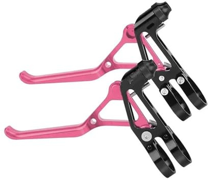 DGOINGPI Fahrrad Trommelbremse Fahrrad V Bremshebel Fit Für Brompton Folding Road BMX Fahrrad Aluminium Ultraleicht Schwarz Silber Rosa Rot Lila Bremshebel Fahrrad Trommelbremsensatz(Pink)