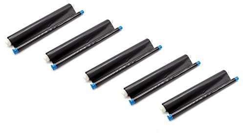 vhbw 5er-Pack Thermo-Folien kompatibel mit Panasonic KX-FC 225 Fax-Drucker | Kompatible Thermorollen 30 m ohne Chip