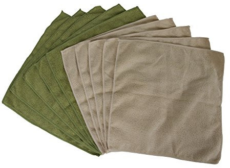 Bamboo Naturals Kitchen Cleaning, Microfiber Towels 10 Pack