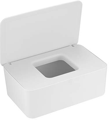 Wipes Dispenser Case Box, Baby Wipes Box Dispenser, Dry Wet Tissue Paper Case Holder, Tissue Storage Box Case with Lid, Keep Wipes Fresh, Nappy Box Organiser Storage for Office, Home Accessories