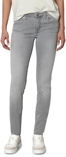 Marc O'Polo Denim Damen ALVA, lässige Damen Jeans, Damen Hose im Used-Look, hochwertige Denim Jeans mit schmalem Schnitt