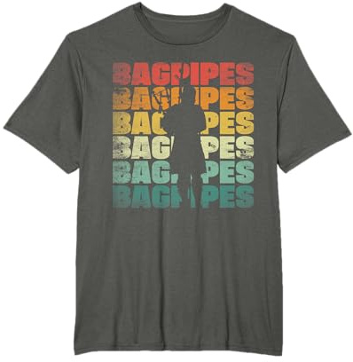 Dudelsackspieler-Silhouette, Musikinstrument T-Shirt