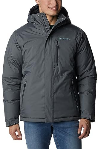 Columbia Men's Oak Harbor Insulated Winter Jacket, City Grey, XXL