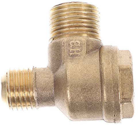 Gadpiparty Brass 2-Port Check Valve for Air Compressor with Pipeline Connection and Corrosion Resistance, Horizontal and Vertical Way Backflow Prevention for Compressor Accessories