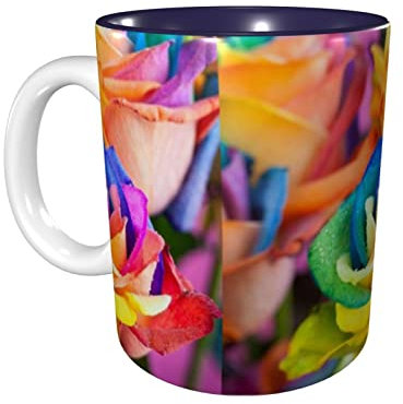 Becher Tasse 330ml, Farbe Rose Keramik Tasse Liebhaber Geschenk Tasse Personalisierte Porzellantasse, Für Tee, Milch, Trekking
