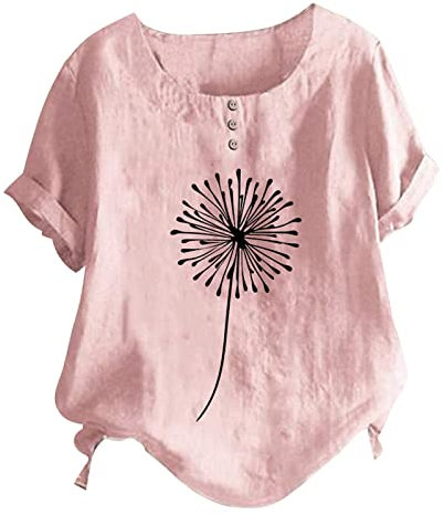 Angebote des Tages Heute Blitzangebote More and More Damen Bluse Kurzarmshirt Für Damen Oberteil Trompetenärmel Damen T Shirt Bauch Kaschieren Damen Top Mit Pailletten Damen Damen Shirts Sommer Sale