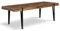 IDMarket Austria - Mesa de comedor extensible rectangular (8-12 personas, madera, 200-240 cm), color negro
