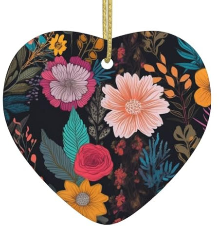 Bunte Boho-Weihnachtsschmuck 2024, Keramik-Weihnachtsbaum-Hängeornamente, Feiertagsschmuck für Weihnachten, Weihnachtsdekoration, Andenken, Geschenke, neues Zuhause