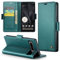 Rerzoiro for Google Pixel 8 Pro Case, Premium PU Leather Wallet Case Flip Cover with [RFID Blocking][Card Holder][Stand Function] Shockproof Protective for Google 8 Pro, Blue-Green